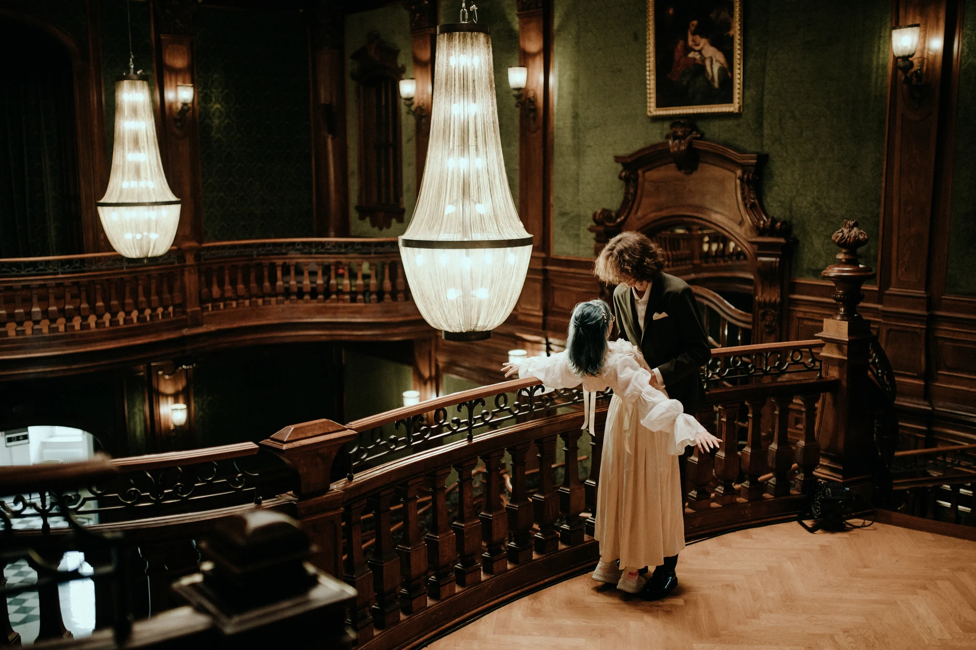 Anastazja i Sławek - sesja ślubna w Pałacu Goetz, kadr 18