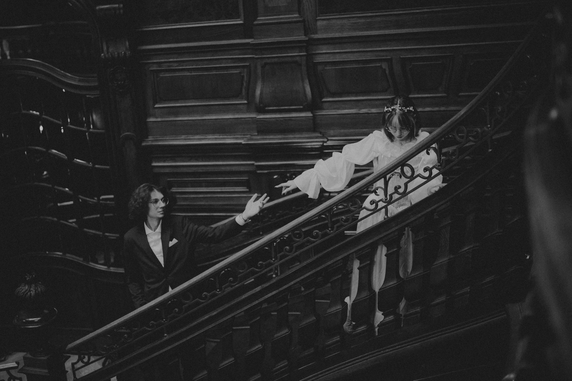 Anastazja i Sławek - sesja ślubna w Pałacu Goetz, kadr 26