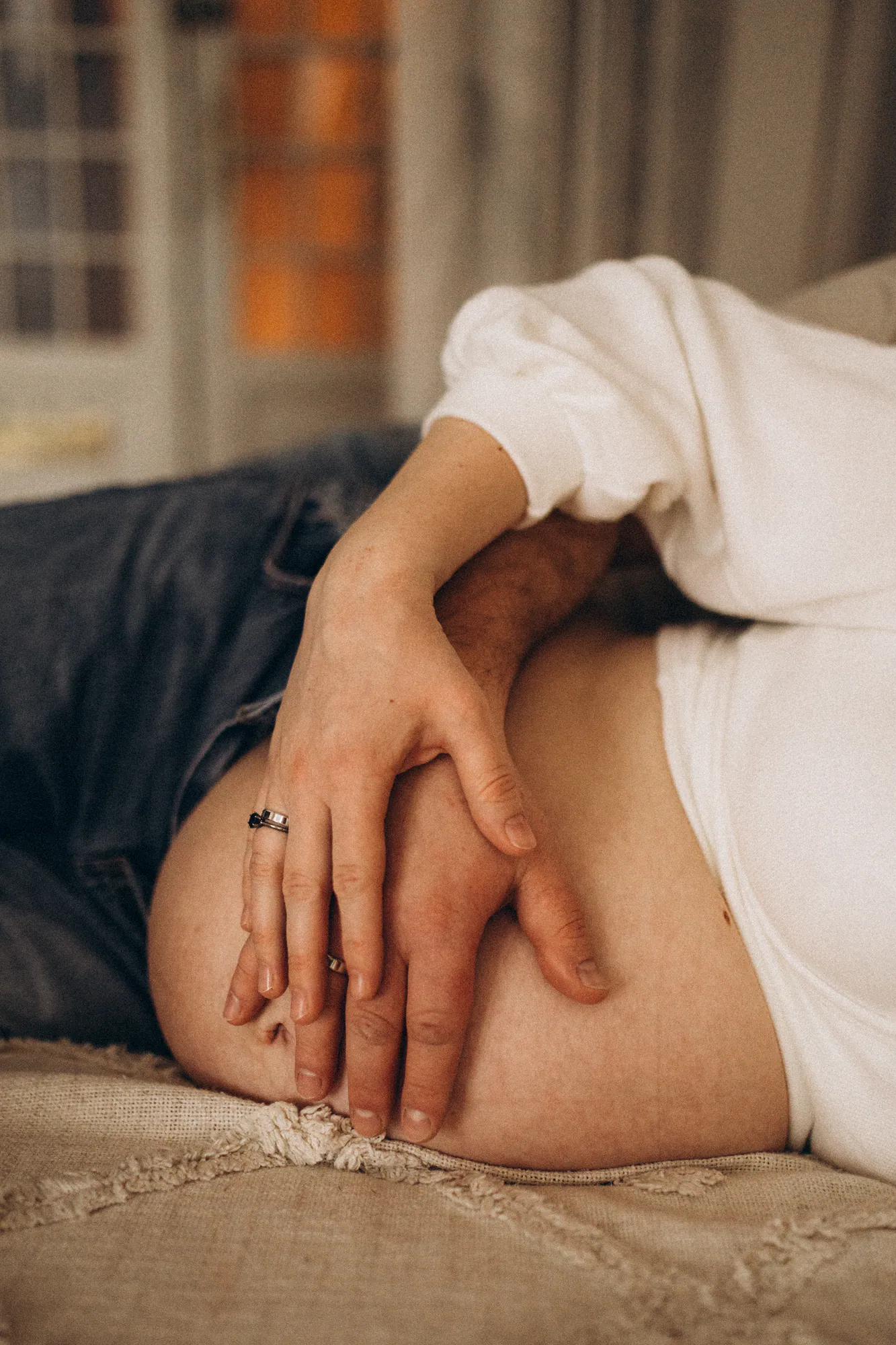 Kinga i Mateusz - sesja ciążowa w studio, kadr 2