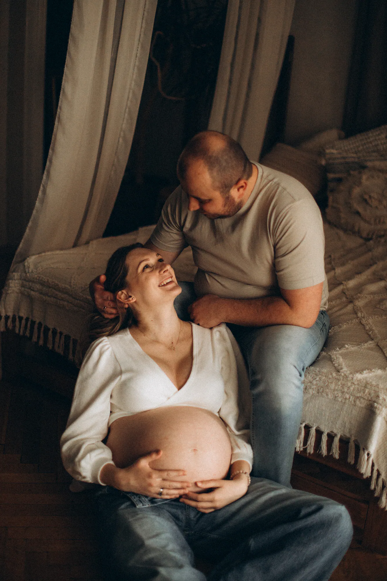 Kinga i Mateusz - sesja ciążowa w studio, kadr 26